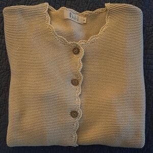 Cream Button-Up Women's Sweater